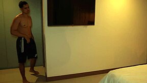 Big-ass stepmom sneaks muscular stepson into bed for secret pounding