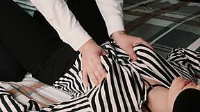 Sensual wife gets nipples sucked and licked close-up