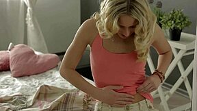 roxy the teen slut fingers her tight shaved pussy in lingerie like goldilocks exploring three wet holes softly