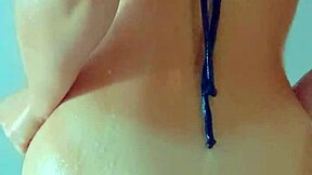 shower fun with this hot tanned latina babe feels amazing