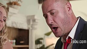 married guy sneaks between babysitter's legs uh