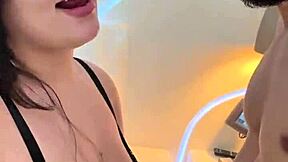 brazilian bbw deepthroats fan cums in mouth quick