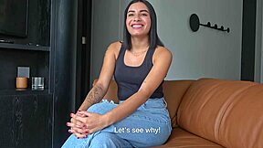 Petite ebony latina deepthroats then rough anal pounded