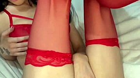 American coed student squirts hard on webcam toys