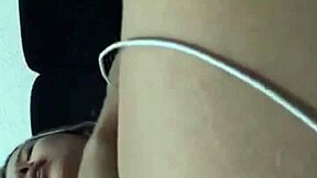 blonde teen's tight pussy squirts wildly first time