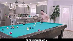 freeusegirl tiny teen freya von doom gets used as sex toy in pool bet by roommate peter green