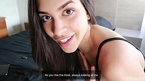 Brunette Latina In Black Dress Teases Ass Till You Cum!