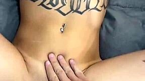 petite latina gags deepthroat rides rough pov cum tits