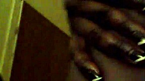 ebony teen spits sloppy on black cock for facial