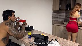 Stepmom Begs for My Cock While Dad's Away