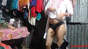 cute boudi gets her ass fucked hard by monster cock alone at home 🔥🍑💦