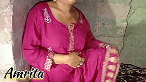 Hot Indian desi sister-in-law seduces stepbrother-in-law for steamy bedroom sex