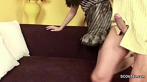 he pounds teen pussy and feet hard then blasts huge cumshot all over her