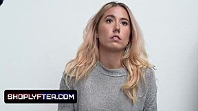 tiny blonde teen thief paisley gets fucked by huge guard dick 😈🍆💦