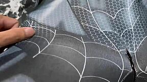 petite spider girl... cant hold back her horny pussy anymore