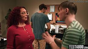 horny students double penetrate milf teacher in class anal big tits 😈🍆