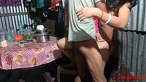 cute boudi gets her ass fucked hard by monster cock alone at home 🔥🍑💦