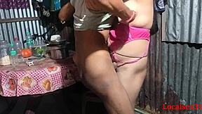 cute boudi gets her ass fucked hard by monster cock alone at home 🔥🍑💦