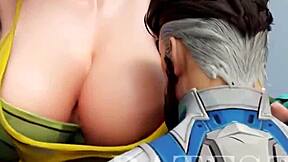 Magik's tight pussy stretched by hancock paizuri lili deepthroats dick