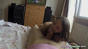 russian teen 18+ gives eager oral to boyfriend homemade