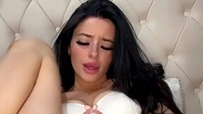 Horny American Teen Exchange Student Masturbates to Squirting Orgasm on Webcam