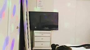 Curvy fat Latina in lingerie gets homemade pounding from her girlfriend's horny friend