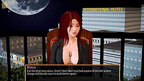 Redhead Teen's Big Tits And Ass Tease In Homemade Erotic Family Game