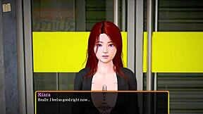 Redhead Teen's Big Tits And Ass Tease In Homemade Erotic Family Game