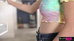 stepsister sucks my cock hard then rides it creampie taboo