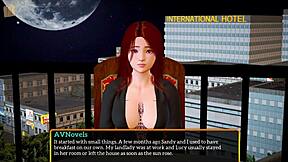 Redhead Teen's Big Tits And Ass Tease In Homemade Erotic Family Game