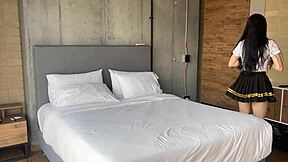 backstage with this cosplay latina teen... assfucking her uniform off!! 🔥🍑💦