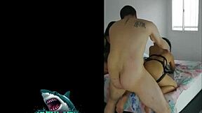 halloween party turns wild trio with two hot latinas