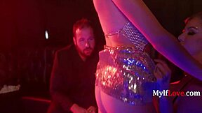 Stripper girls, ready to rip clothes in this hot milf lap dance contest parody at the nightclub?