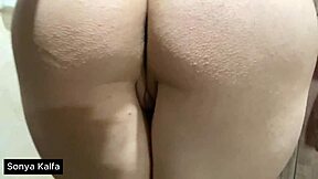 i can't resist my horny hotwife's kitchen fuck with that young neighbor boy