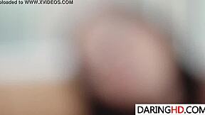 petite lea guerlin chokes on big cock before rough anal pounding