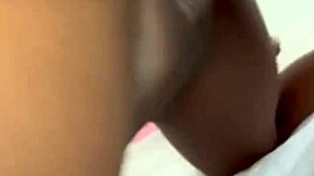 skinny brunette hooks up casual with black fat cock