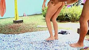 we chat about her risky outdoor adventure with a new friend before heading home