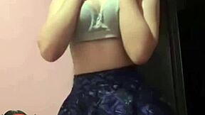 Tu novia puta me manda videos y le di por el culo llena de semen en tu casa