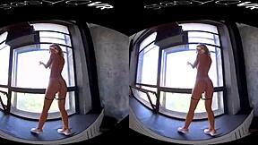 busty blonde teen teases her big boobs in exclusive stasyq vr