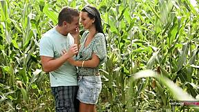 wanna see sassy mia bent over in cornfield taking big cock doggystyle?