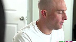 horny stepsister jazmin luv crushes hard on new stepbrother's dick