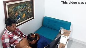 Stepsister Jerks Me Off with Her Feet