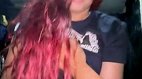 cute 18-year-old latina college coed gags on monster cock, begs for creampie doggystyle pounding