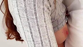 god i love cumming on stepsis eva myst's shaved pussy tip inside feels so good