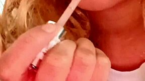 your latina girlfriend in blonde dress calls begging sex with her small perky tits pov