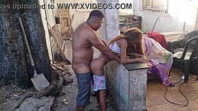 1a parte pequena enteada cozinho anal fudido ao ar livre homemade skinny latina 😈🔥