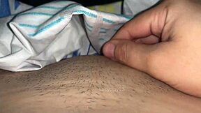 colombian teen prostitute fingers hairy pussy close-up, creampies herself moaning loud