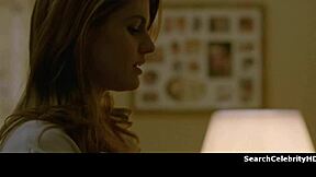 alexandra daddario bound naked, handcuffed for wild sofa sex!