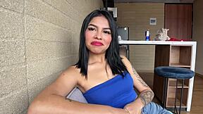 first all-natural 18yo latina casting pov fuck got sloppy!