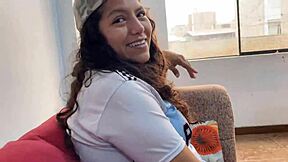 i beat my best friend at video games now she gives me oral and anal creampie to celebrate her curvy latina pussy moanin